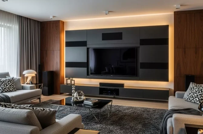 Painéis de TV e home theater